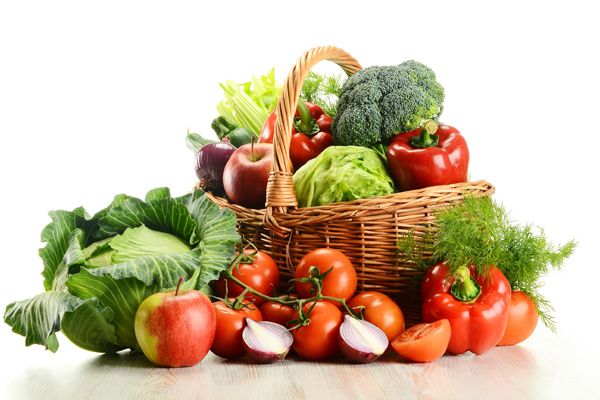 vegetable basket close up Farmer's IGA vegetable basket